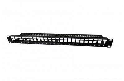 Panneau 19  1U - KeyStone - 24 ports nu RJ45