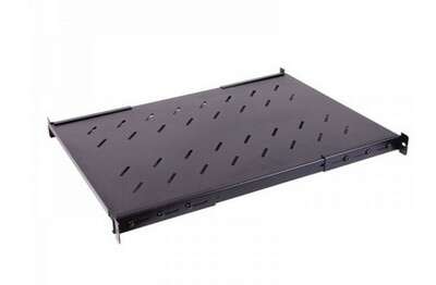 UPTEC - Etagère 19" 1U noir Prof 550 mm - Charge 60 Kg