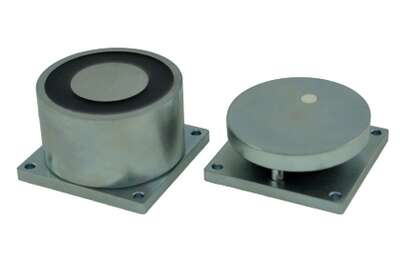 Ventouse EM ronde IP 65 diamètre 60mm 136kg 12/24V DC