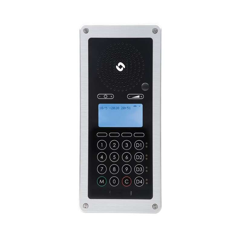 Poste principal IP encastrable, afficheur