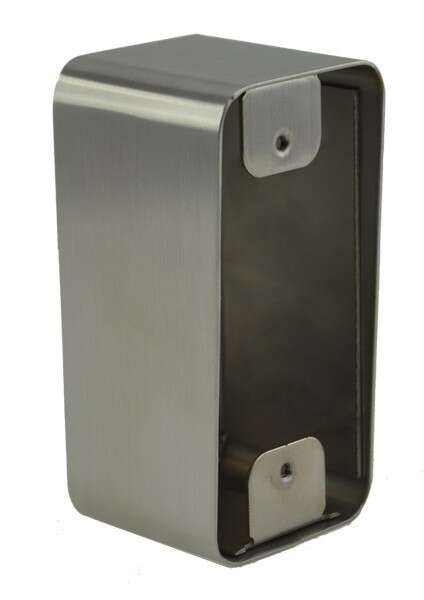 Boitier saillie applique acier inoxydable 42x87x38/42mm