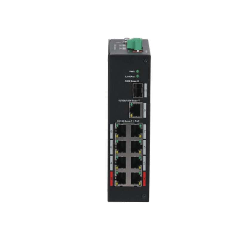 Switch 8 ports PoE 2.0 10/100Mbps + uplink 1 x RJ45 et 1 SFP