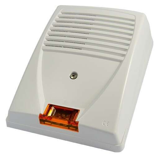 Sirène extérieure à diffuseur de message vocaux avec flash