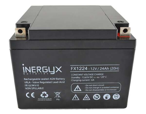 Batterie 12V 26Ah ABS FR / UL26-12FR / Boîtier UL94 V-0