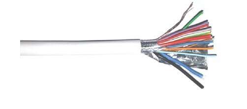 Câble d'alarme mixte 2x0.75 + 12x0.22 mm² + écran en c/100m