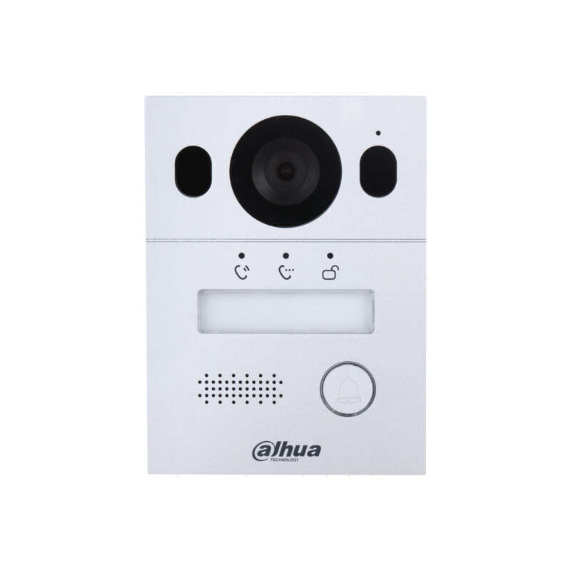 Platine de rue Vidéo encastrée 2MP 1 BP Obj 1,9mm° 2 fils et IP