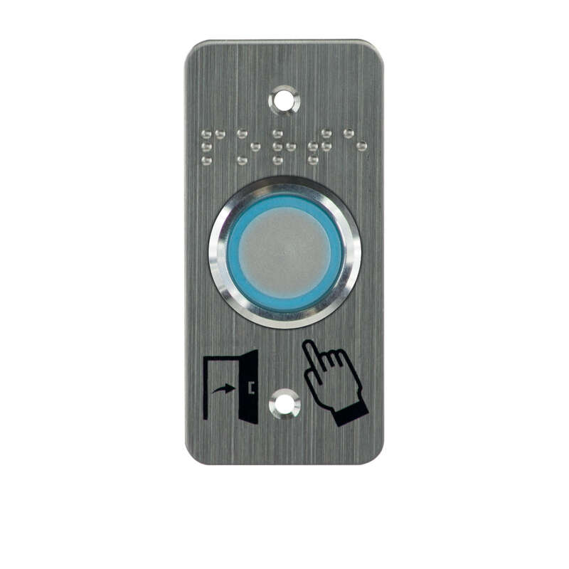 Bp acier inox D25 bleu/vers/buzzer 12/24V AC/DC CONTACT NO+NC TEMPO + SSP125