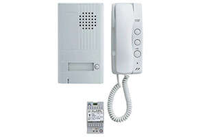 Kit portier audio 1BP, 2 fils saillie sans extension possible