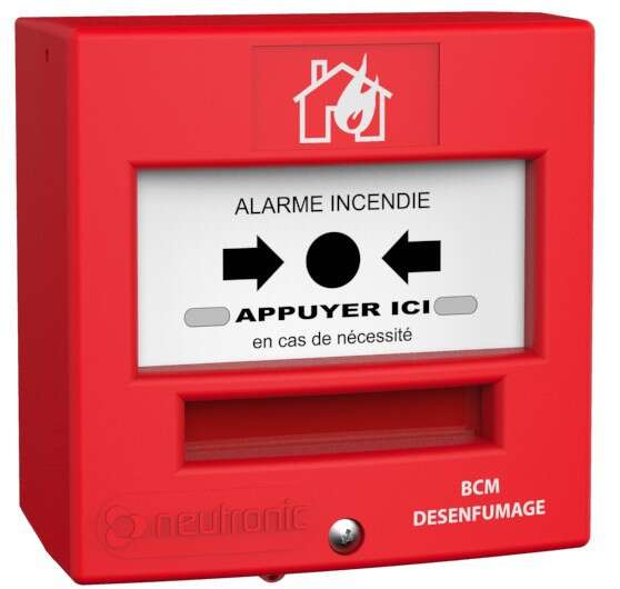 Déclencheur manuel rouge 1 contact