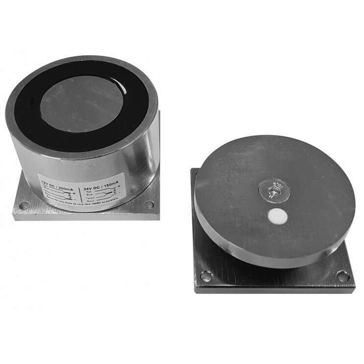 Ventouse EM ronde IP 65 diamètre 60mm 136kg 12/24V DC