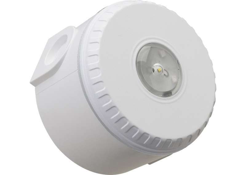 Diffuseur lumineux corps blanc flash rouge socle haut