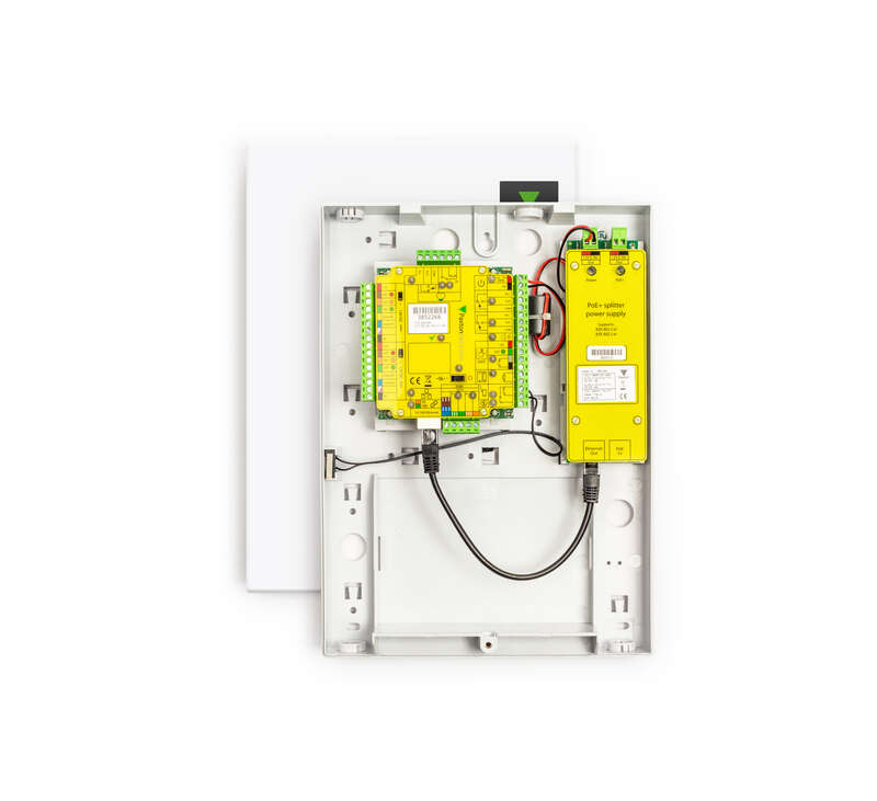 Centrale 2 lecteurs Alim PoE, coffret ABS- Net2 Plus