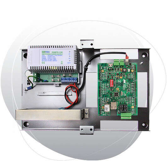 UTL IP 2 lecteurs, Bus et IP avec alimentation secourue