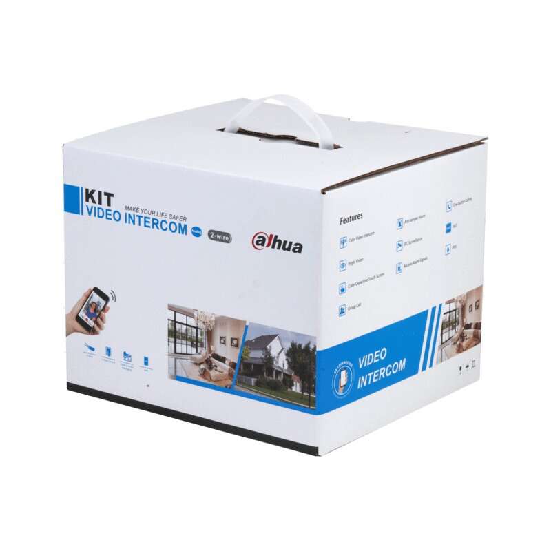 Kit portier vidéo saillie 1 BP 2MP moniteur 7" 2 fils et wifi