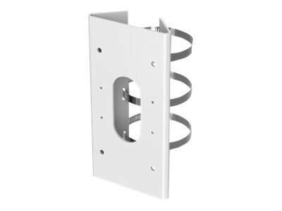 Support de fixation alu pour mât acier inoxydable blanc