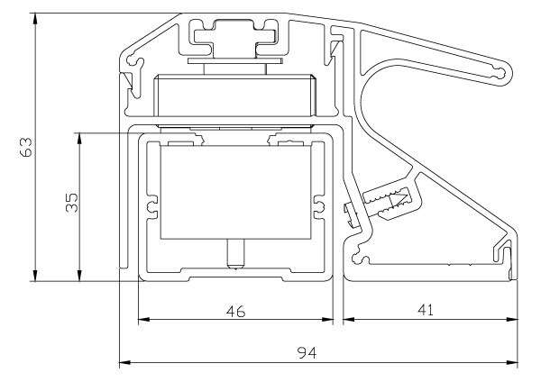 Bandeau électromagnétique 600mm 2 x 272 kg