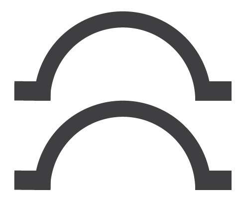 Bride ø 50mm (Jeu de 2 brides)