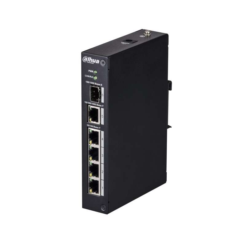 Switch 4 ports 10/100Mbps +uplink 1x RJ 45 et  1 SFP Gbit - industriel