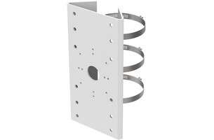 Support de fixation alu pour mât acier inoxydable blanc