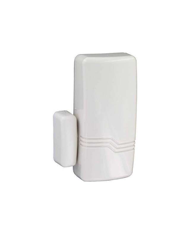 Détecteur de choc radio Piezo + contact ouverture - blanc