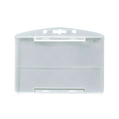 Porte badge plastic rigide translucide