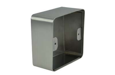 Boîtier applique en acier inoxydable, 82,5 x 82,5 x 42mm