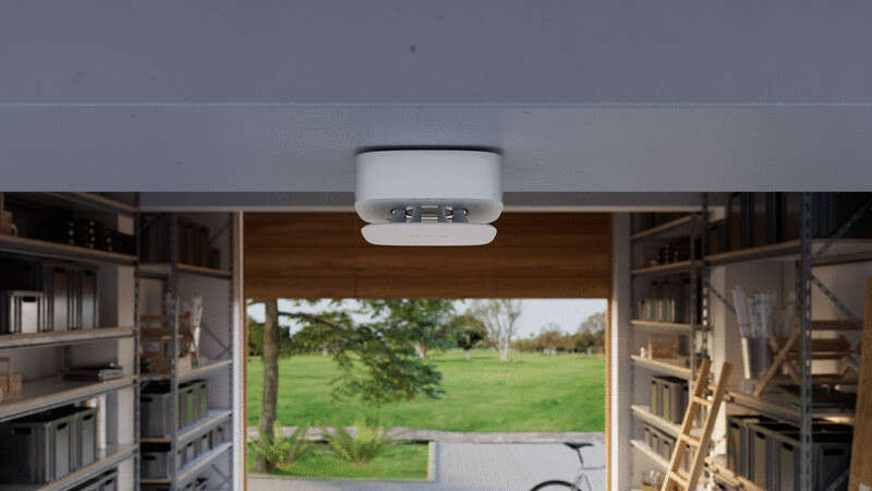 Détecteur de chaleur  et  gaz carbonique  radio - blanc