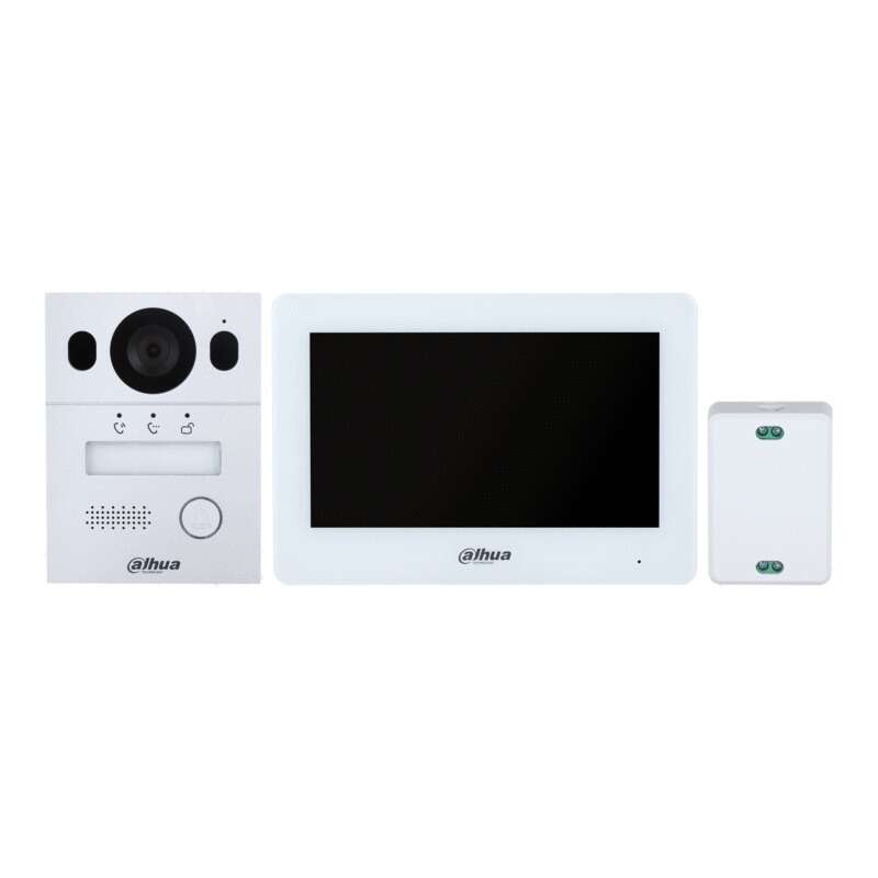 Kit portier vidéo saillie 1 BP 2MP moniteur 7" 2 fils et wifi