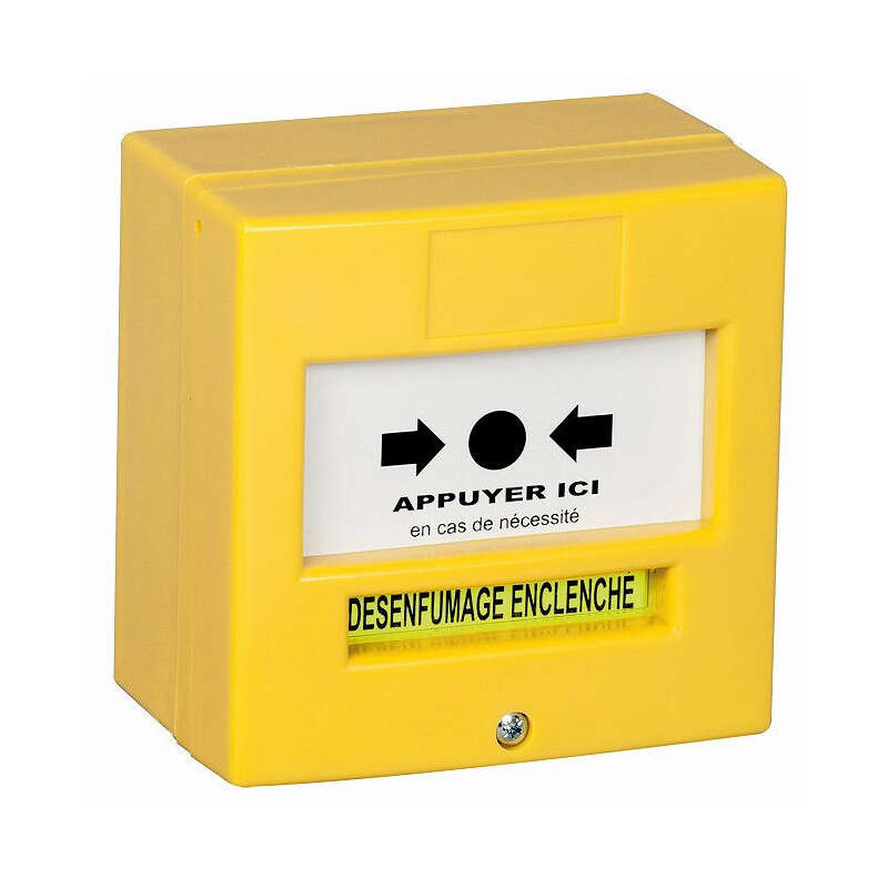 DM 1 contact (205g) / En saillie ou encastrable jaune