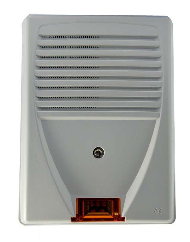 Sirène extérieure à diffuseur de message vocaux avec flash