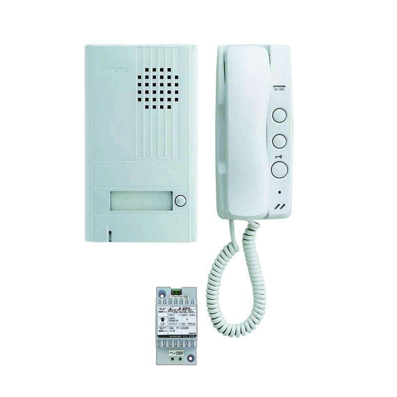 Kit portier audio 1BP, 2 fils saillie sans extension possible