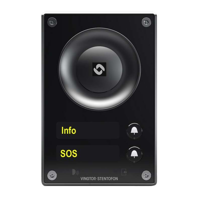 Platine interphone IP 2 BP  et 2 afficheur LED IP66 IK07 Noir