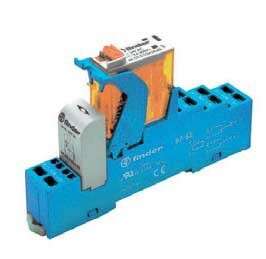 Relais Finder 2 inverseurs 12 V/DC montage sur rail 35 mm
