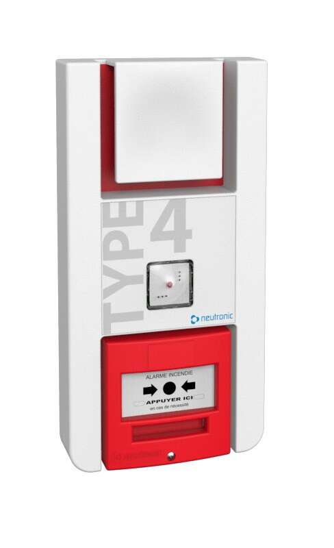 Equipement d'alarme Type 4 avec diffuseur lumineux à piles