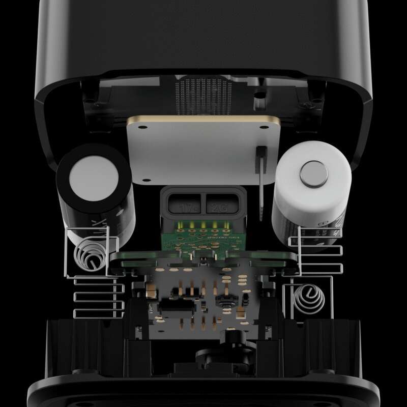 Moniteur intelligent de la qualité de l'air - Noir