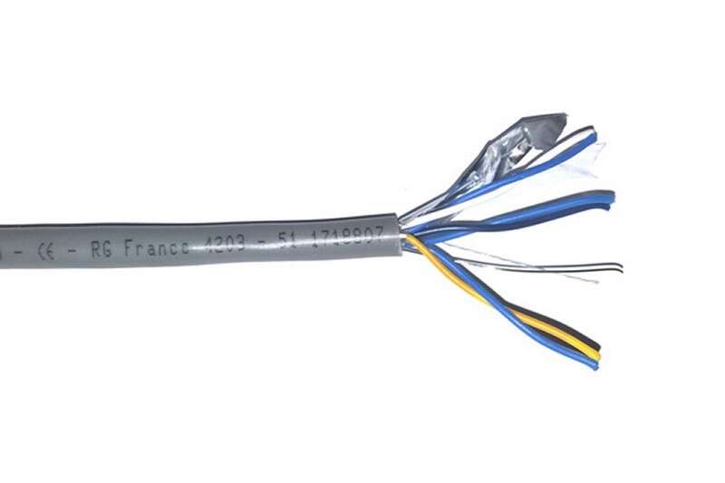 Câble SYT 10 paires AWG24 (5/10°) écran gris en 100m