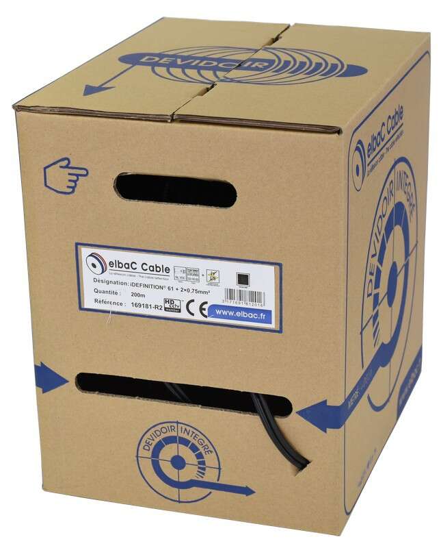 Câble iDEFINITION 61 + 2x0.75 - Dévidoir 200m
