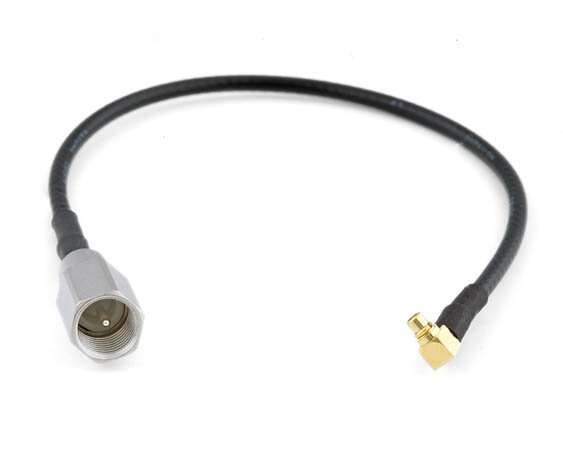 Cordon MMCX coudé vers FME mâle 20 cm en RG174