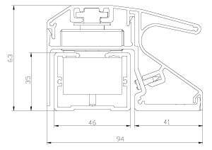 Bandeau électromagnétique 600mm 2 x 272 kg