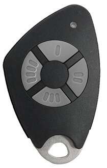 Télécommande bi-technologie 4 canaux couleur noire 09-0115