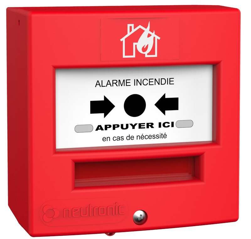 Déclencheur manuel rouge 1 contact