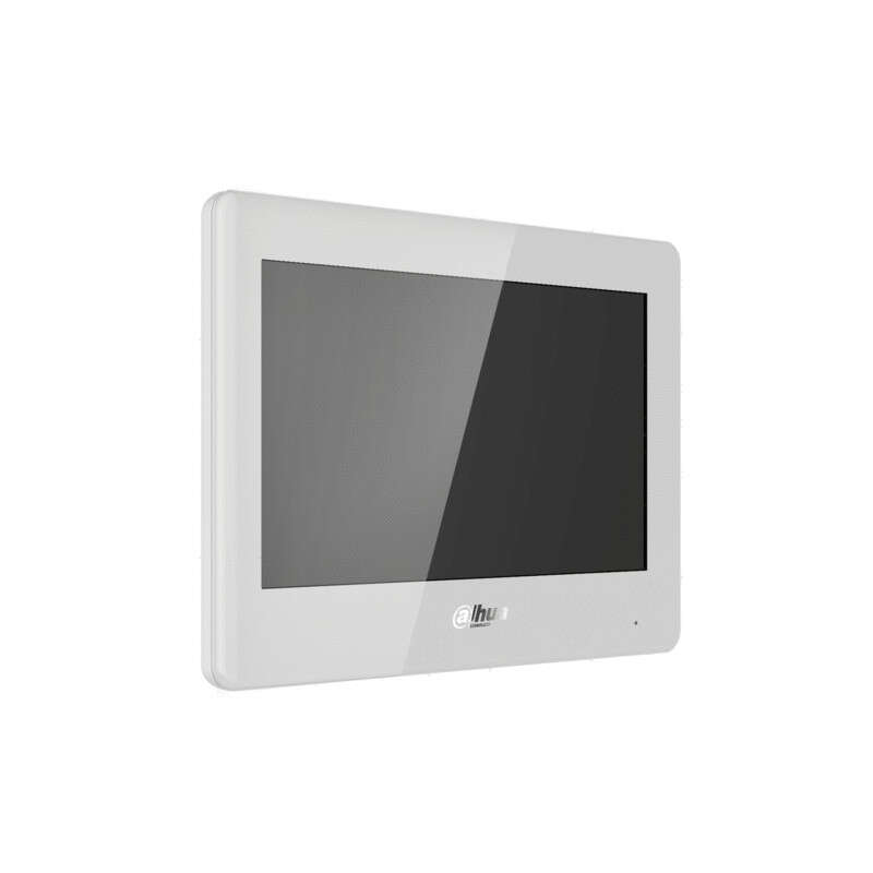 Moniteur int. blanc IP 2 fils tactile TFT 7" PoE pour VTO42XX