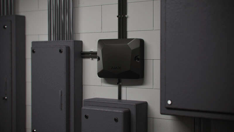 Boîtier NOIR pour la connexion filaire sécurisée des appareils Ajax