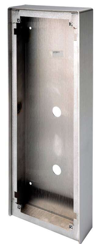 Cadre saillie inox avec visière pour platine vidéo