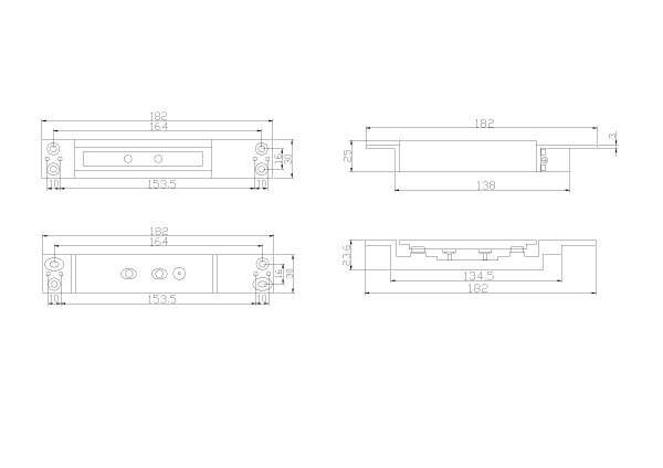 Ventouse électromagnétique SHEARLOCK (à cisaillement)12/24V