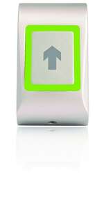 Bouton poussoir sensitif en Métal - 12/24 VCC - Gris Clair