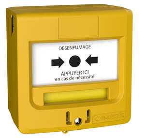 Déclencheur Manuel jaune avec "Appuyer ici"