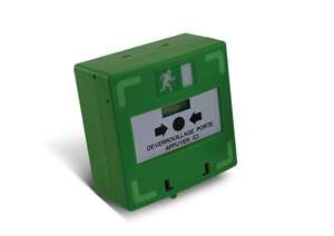 Déclencheur manuel vert 3 contacts à membrane déformable