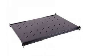 Visuel du produit UPTEC - Etagère 19" 1U noir Prof 550 mm - Charge 60 Kg