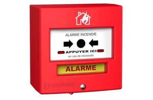 Visuel du produit Déclencheur manuel rouge 1 contact